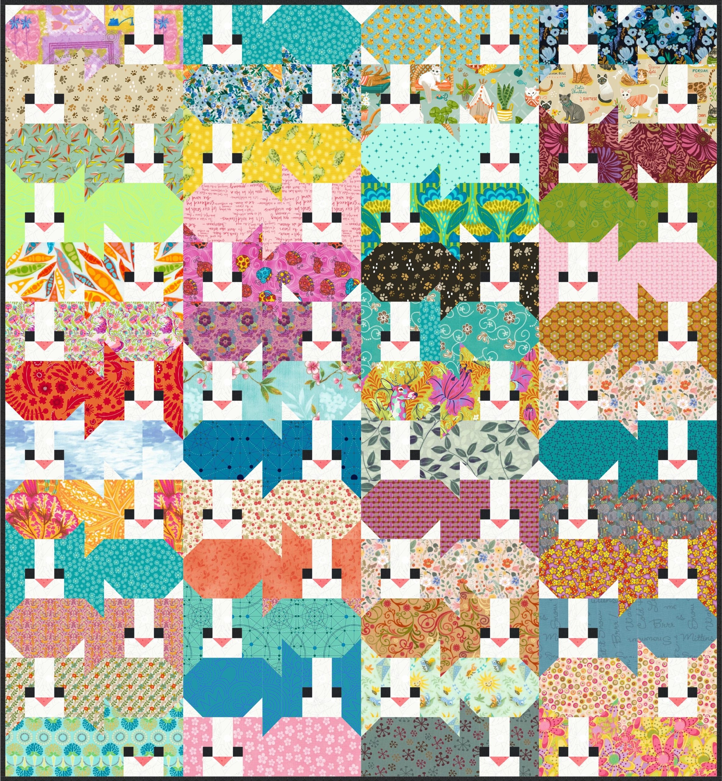 Copy Cats PDF Quilt Pattern Instant Download