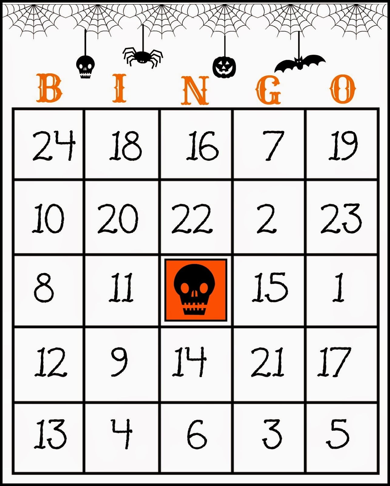 free printable halloween bingo free printable halloween bingo