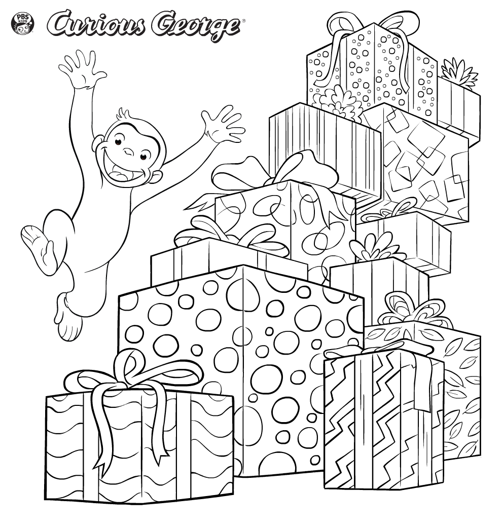 free curious george printables