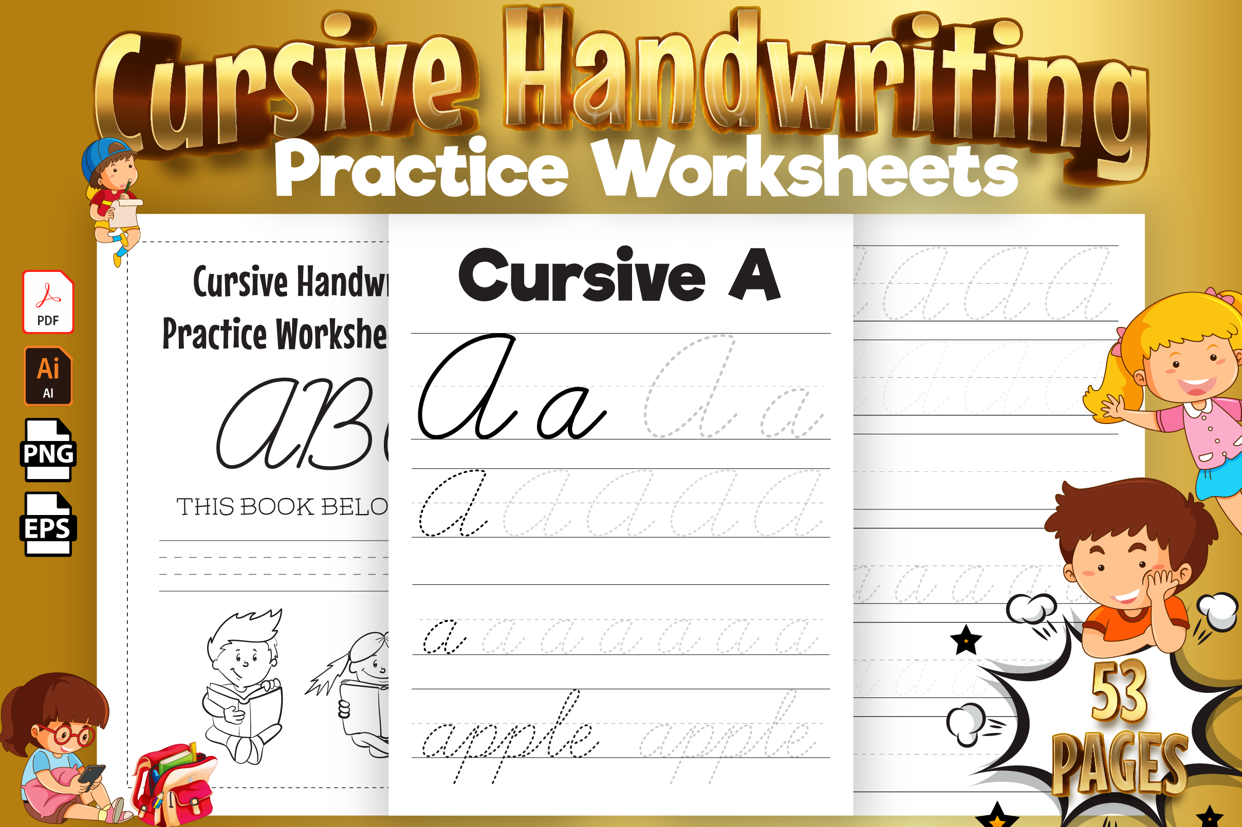 Cursive Handwriting Practice Worksheets A Z Made By Teachers