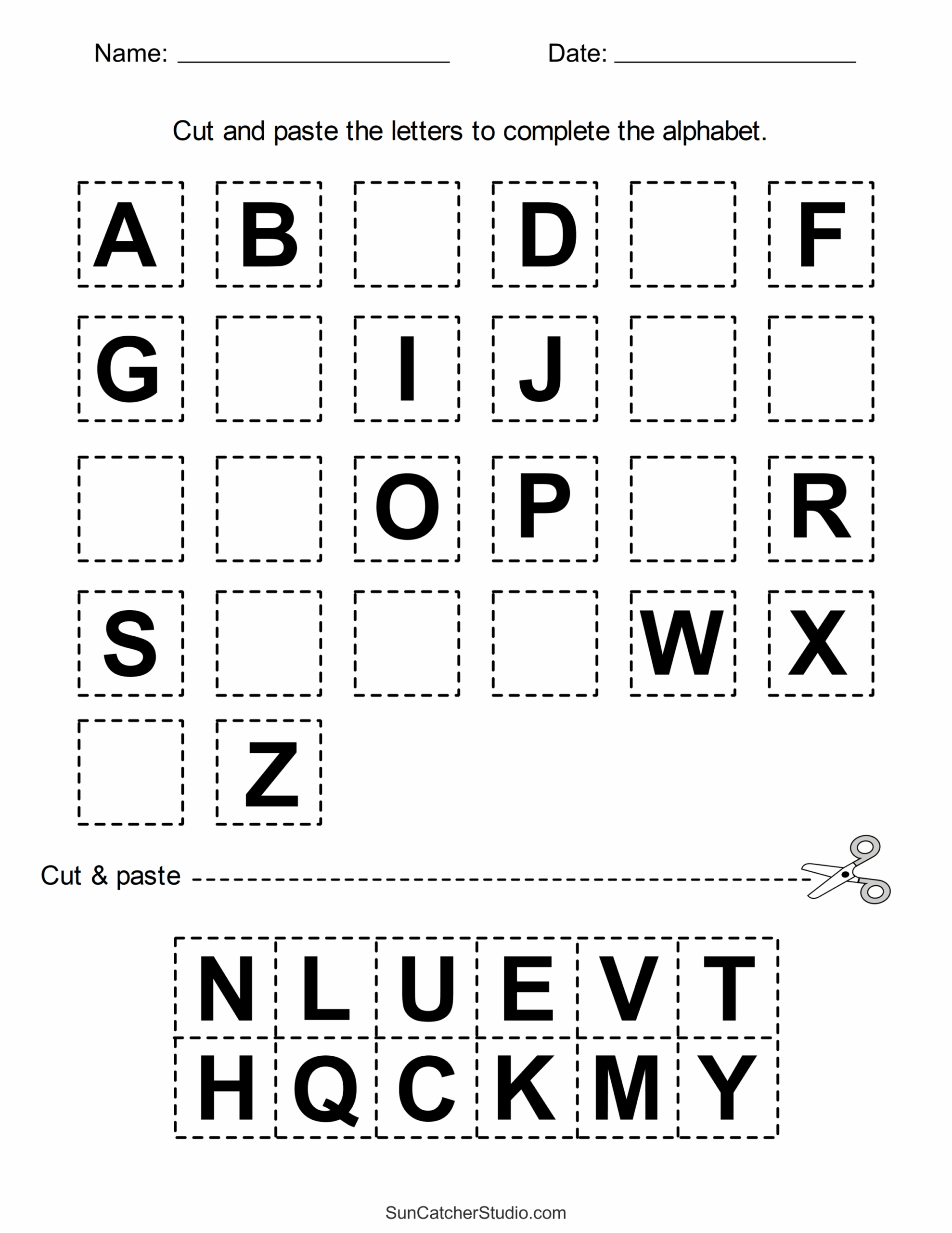 free printable preschool worksheets