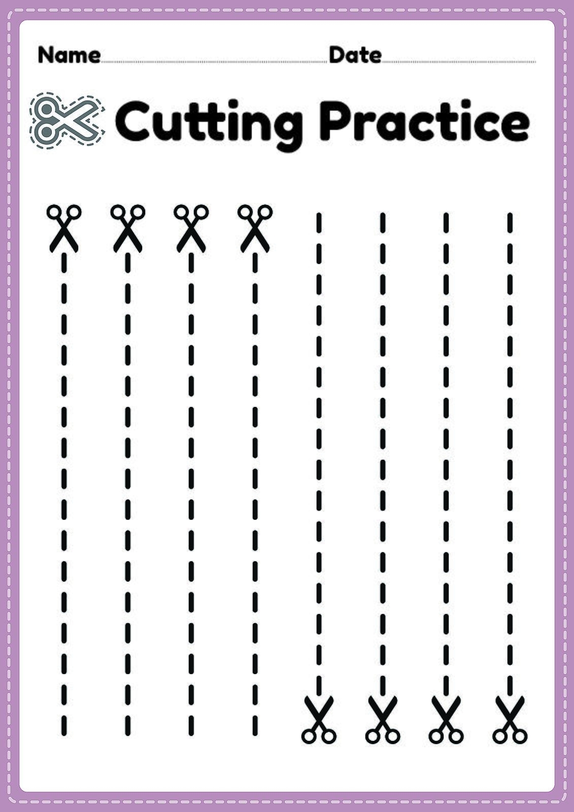 printable cutting worksheets for preschoolers