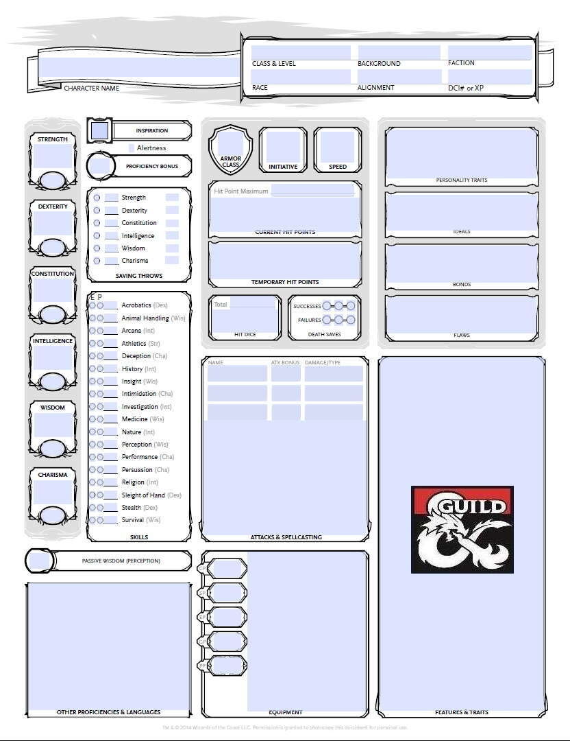 D D 5E Character Sheet editable fillable PDF Printer Friendly Auto Calculates Bonuses Dungeon Masters Guild DriveThruRPG D D 5E Character Sheet editable fillable PDF Printer Friendly Auto Calculates Bonuses Dungeon Masters Guild DriveThruRPG