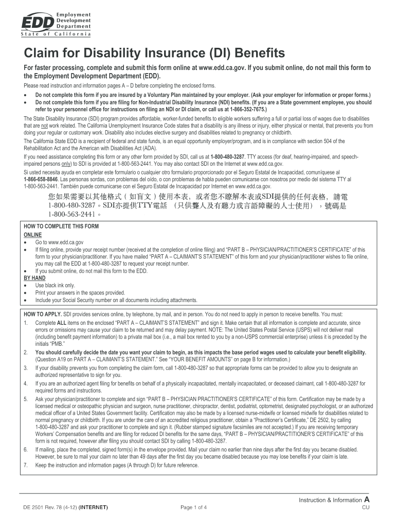 De 2501 Form Pdf Fill Out Sign Online DocHub