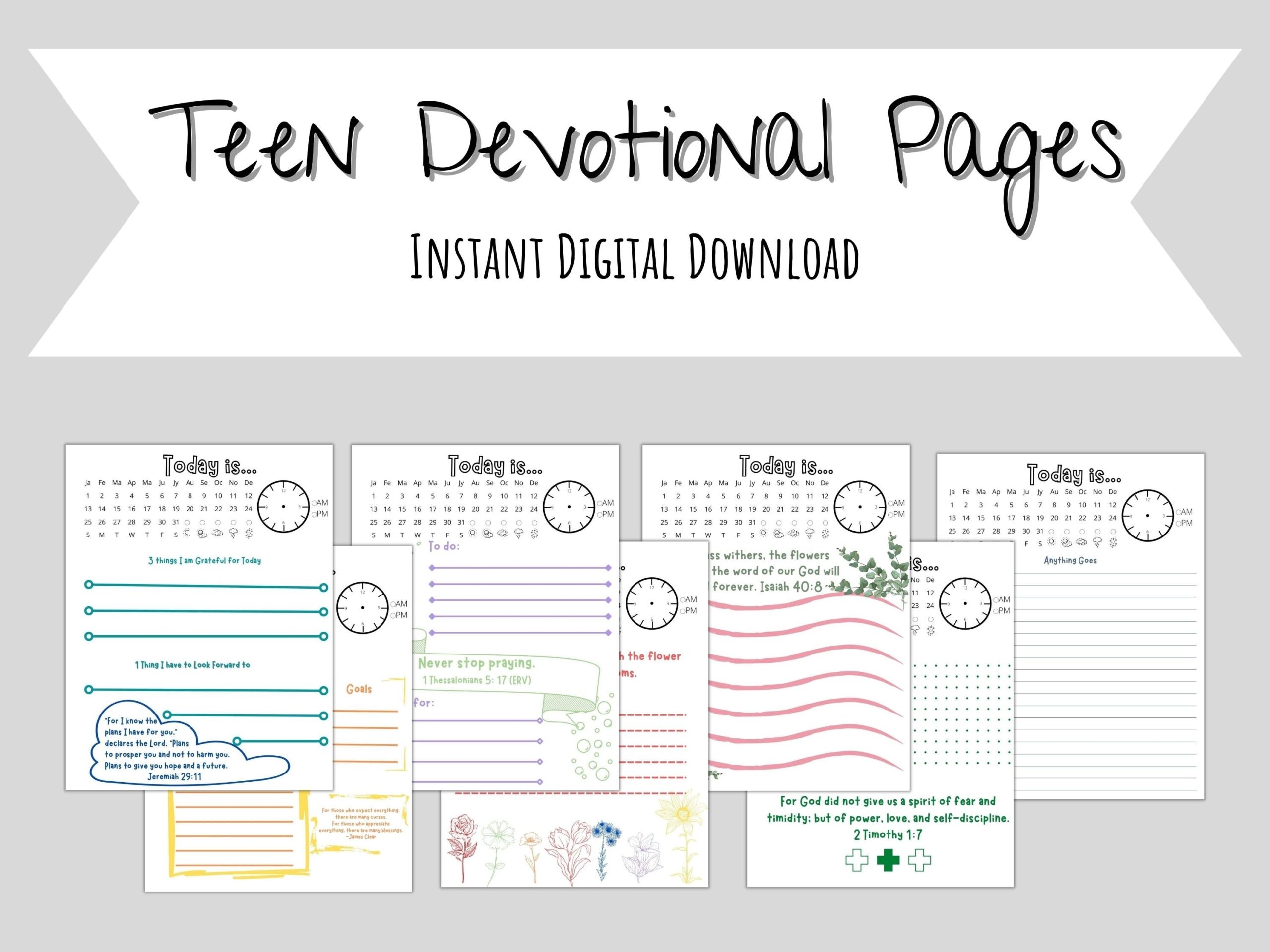 Devotional Journal For Teens Etsy Devotional Journal For Teens Etsy