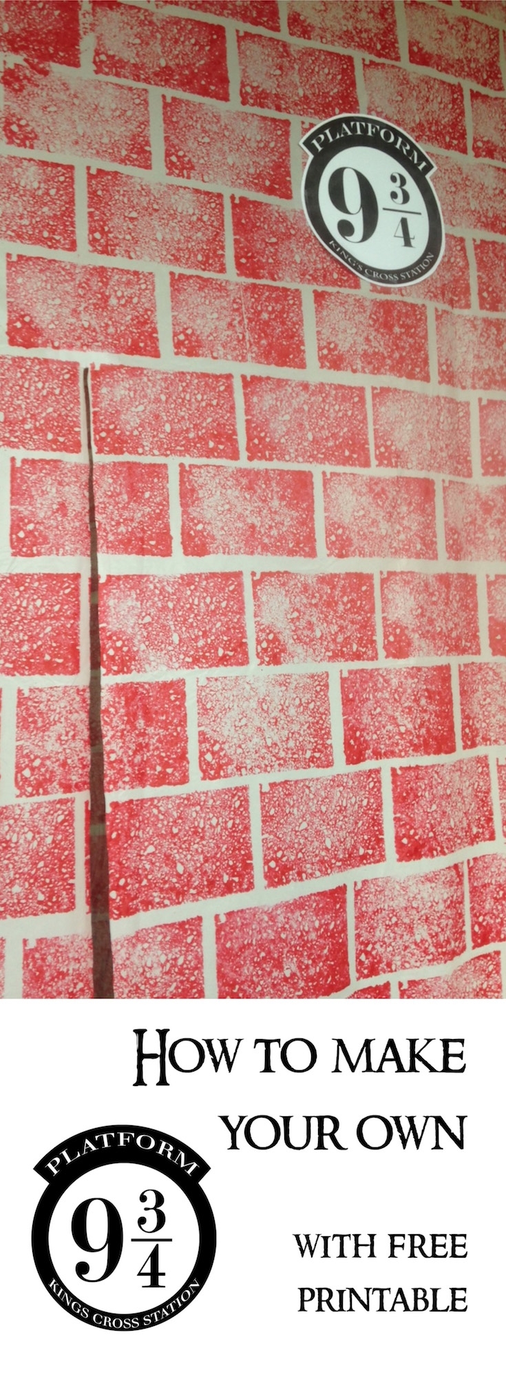 DIY Harry Potter Platform 9 3 4 Paper Trail Design