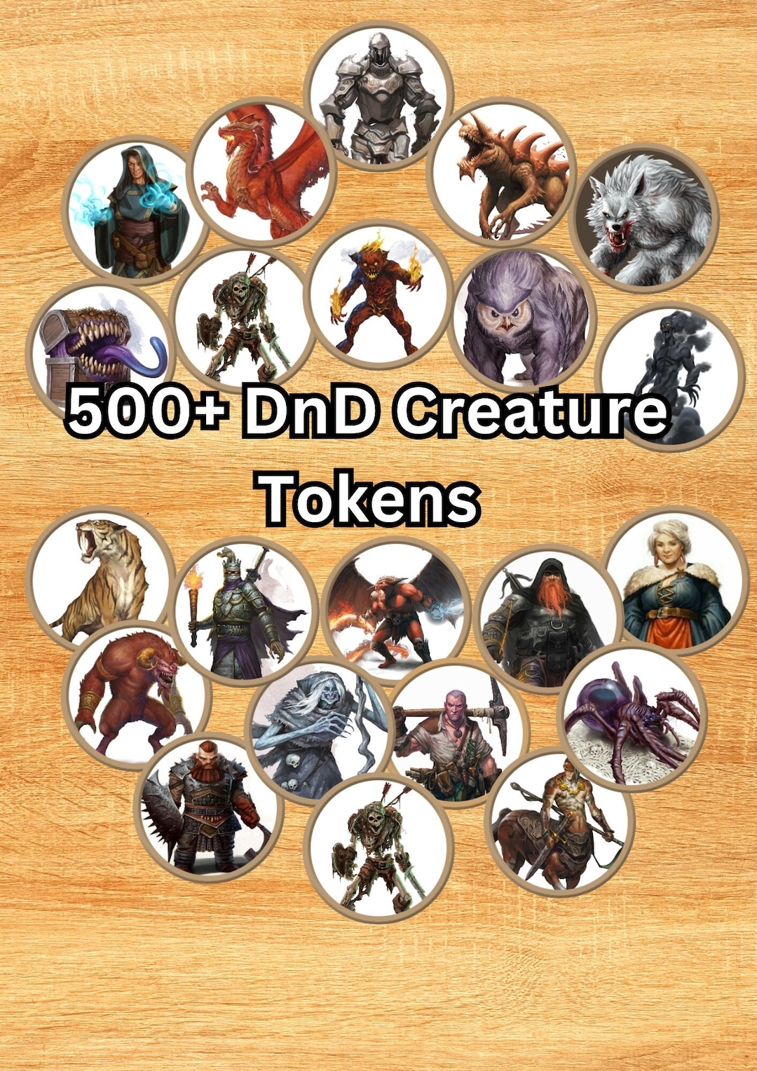Dnd Creature Tokens 500 Printable Monster NPC Tokens roll20 Etsy Dnd Creature Tokens 500 Printable Monster NPC Tokens roll20 Etsy