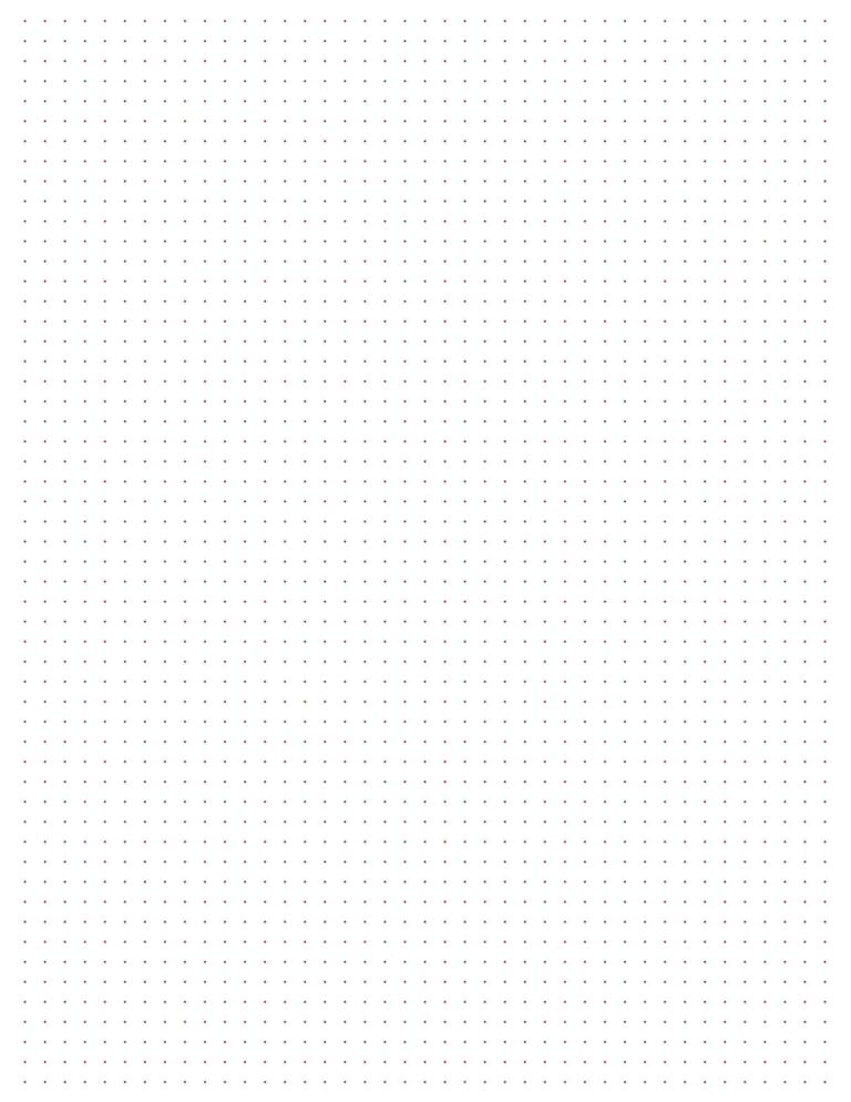 Dotted Grid Paper 10 Printable Pages digital Download Etsy