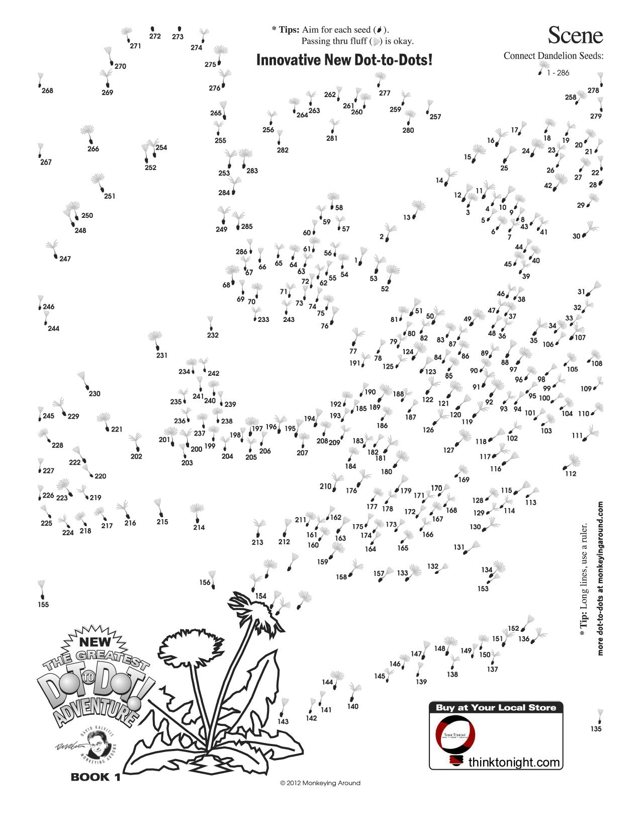 dot to dot printable