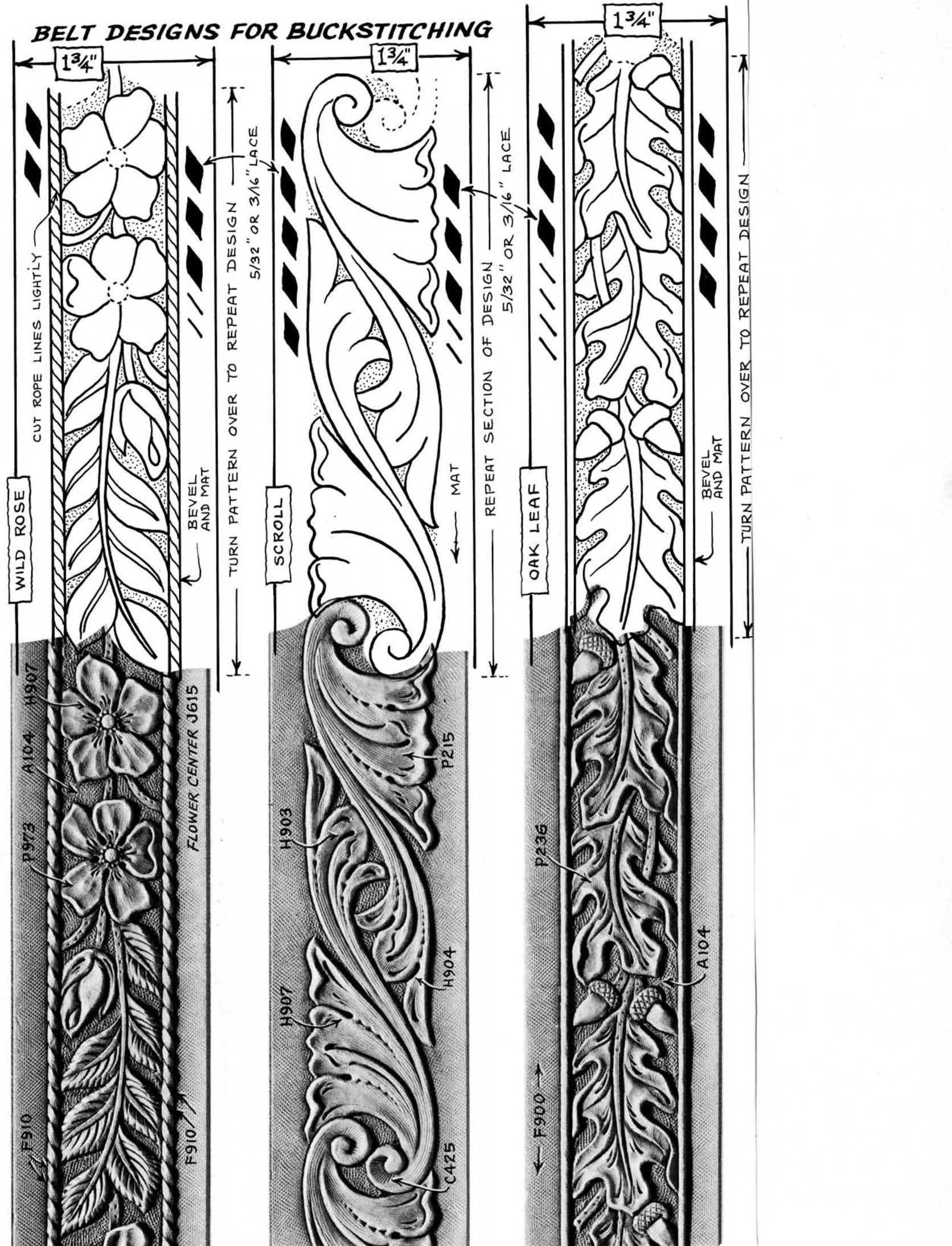 Downloadable Free Printable Leather Belt Tooling Patterns Printable Downloadable Free Printable Leather Belt Tooling Patterns Printable