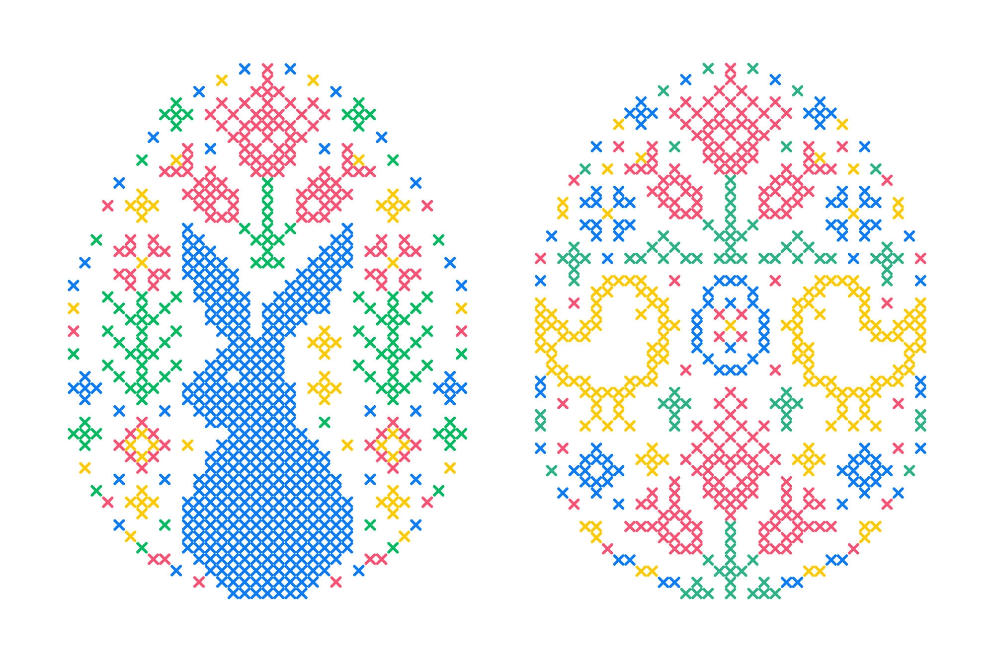 Easter Cross Stitch By WarmJuly TheHungryJPEG Easter Cross Stitch By WarmJuly TheHungryJPEG