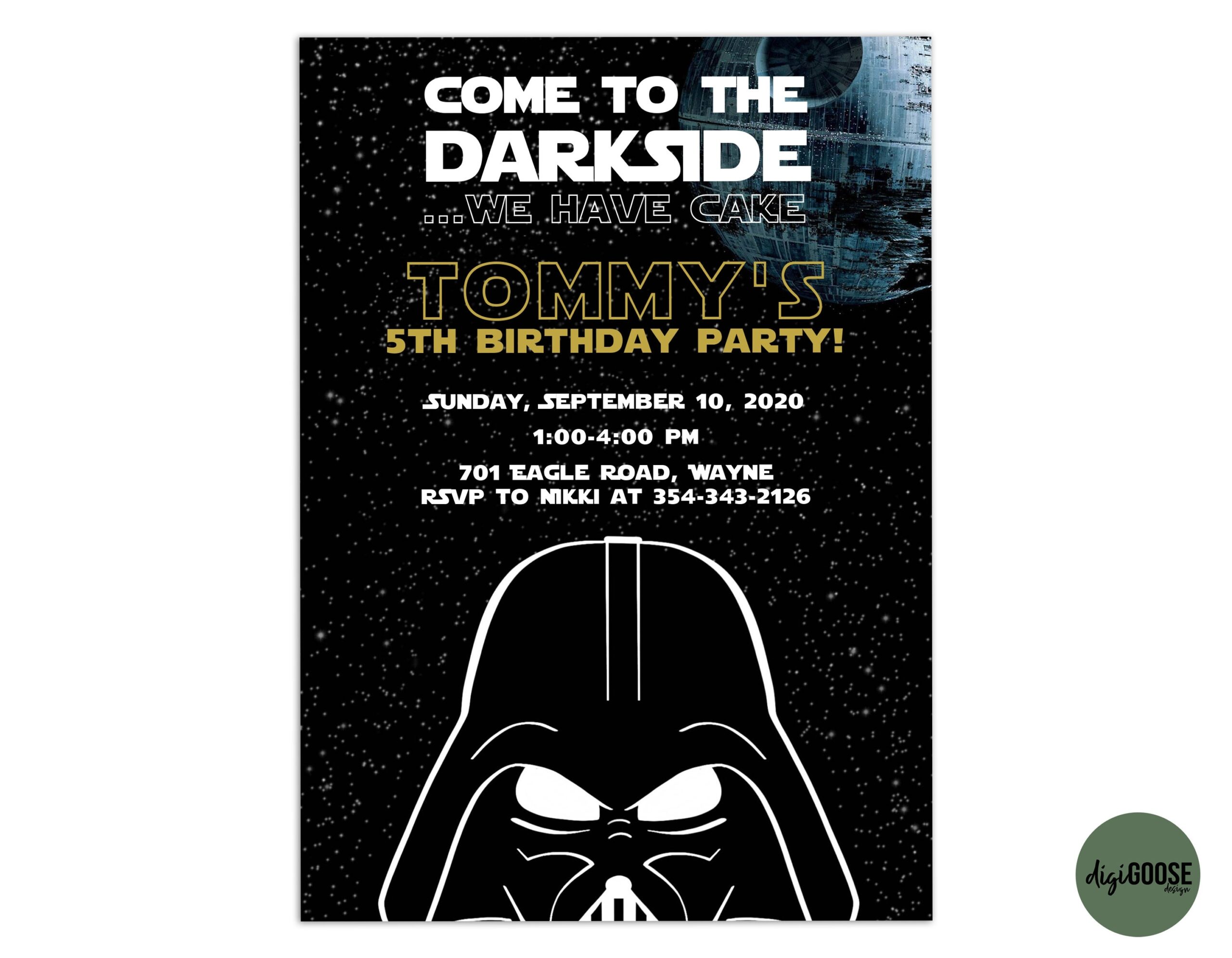 free printable star wars party invitations