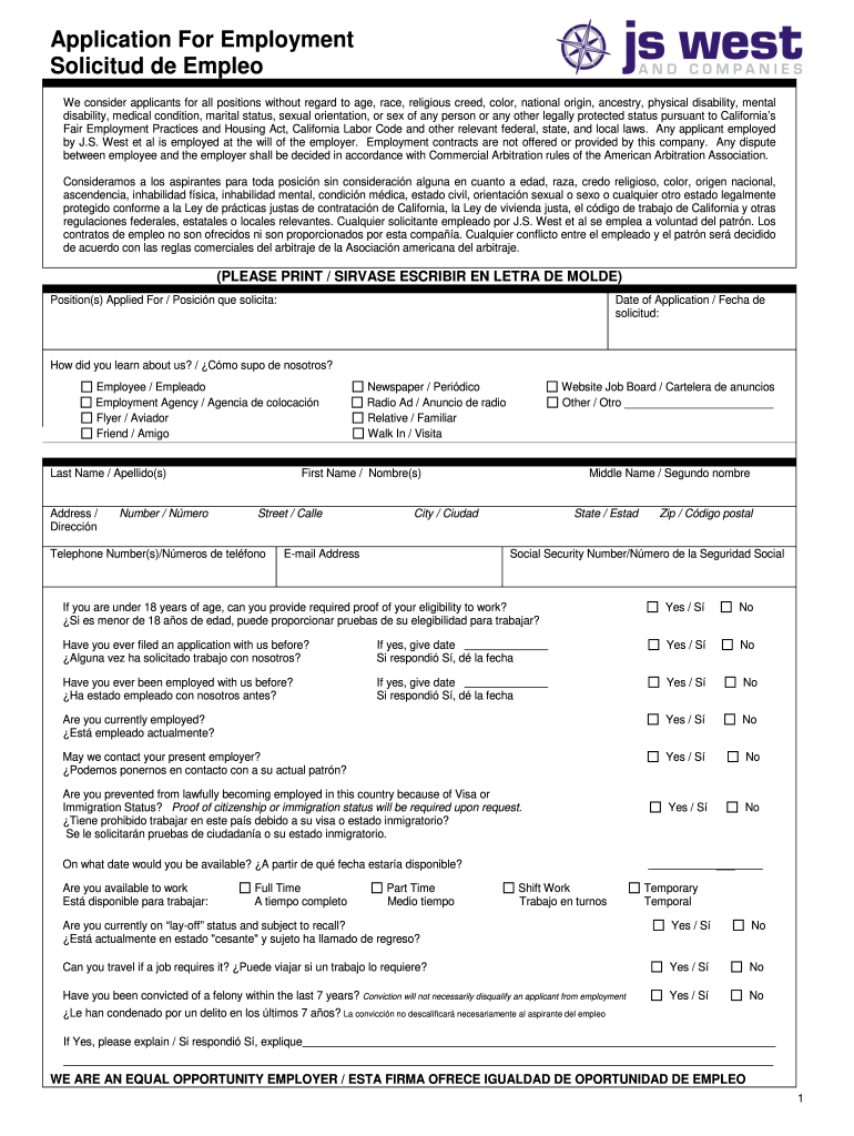 Employment Application In Spanish Fill Online Printable Worksheets Library Employment Application In Spanish Fill Online Printable Worksheets Library
