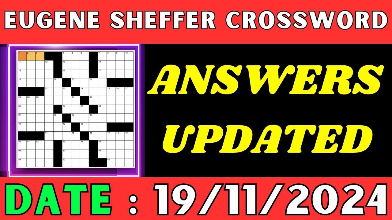eugene sheffer printable crossword