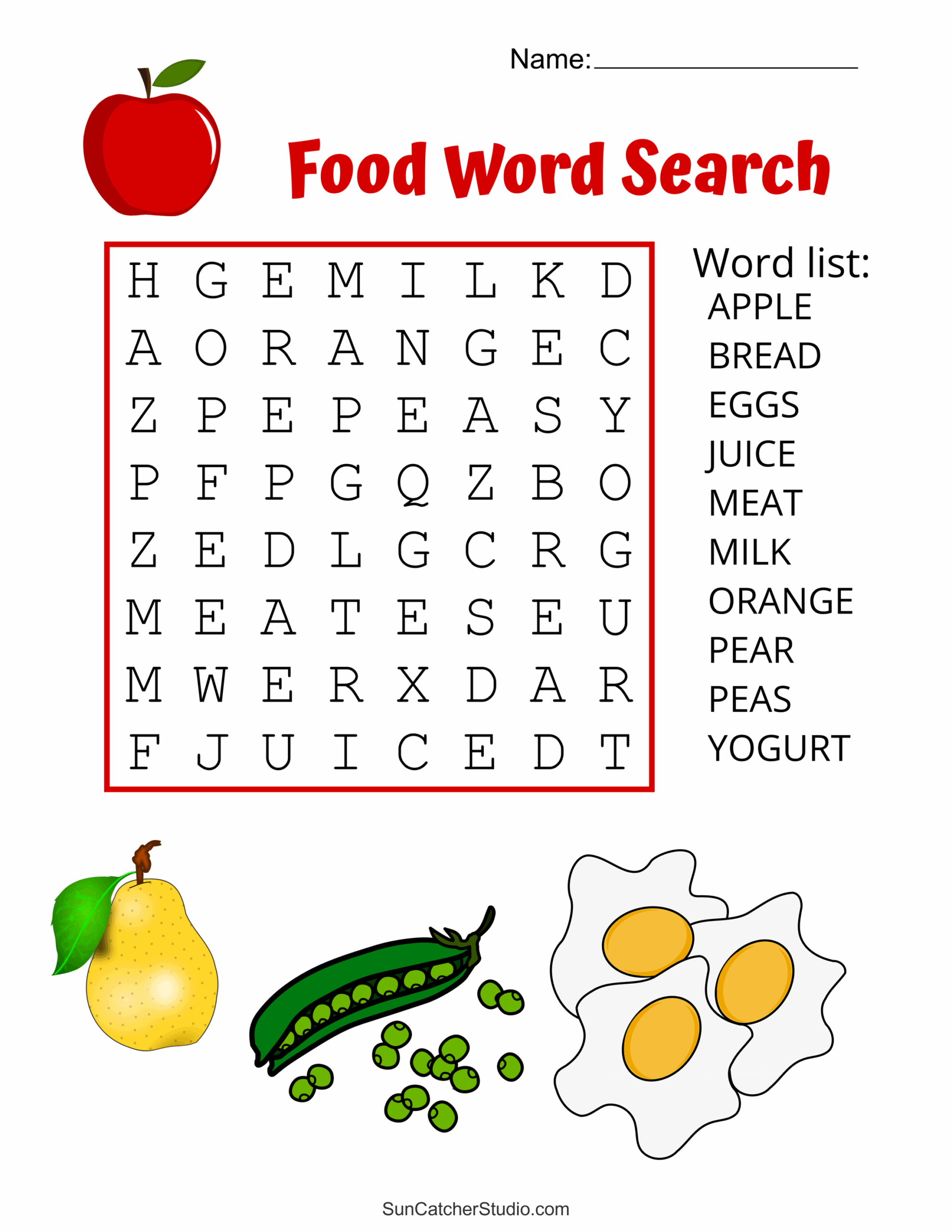 Food Word Search Free Printable Puzzles Free Printables Monograms Design Tools Patterns DIY Projects