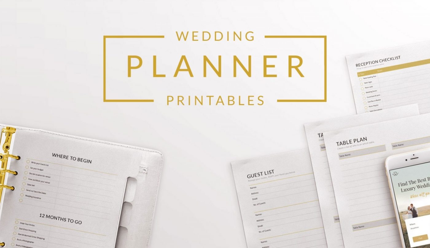 free printable wedding organizer binder