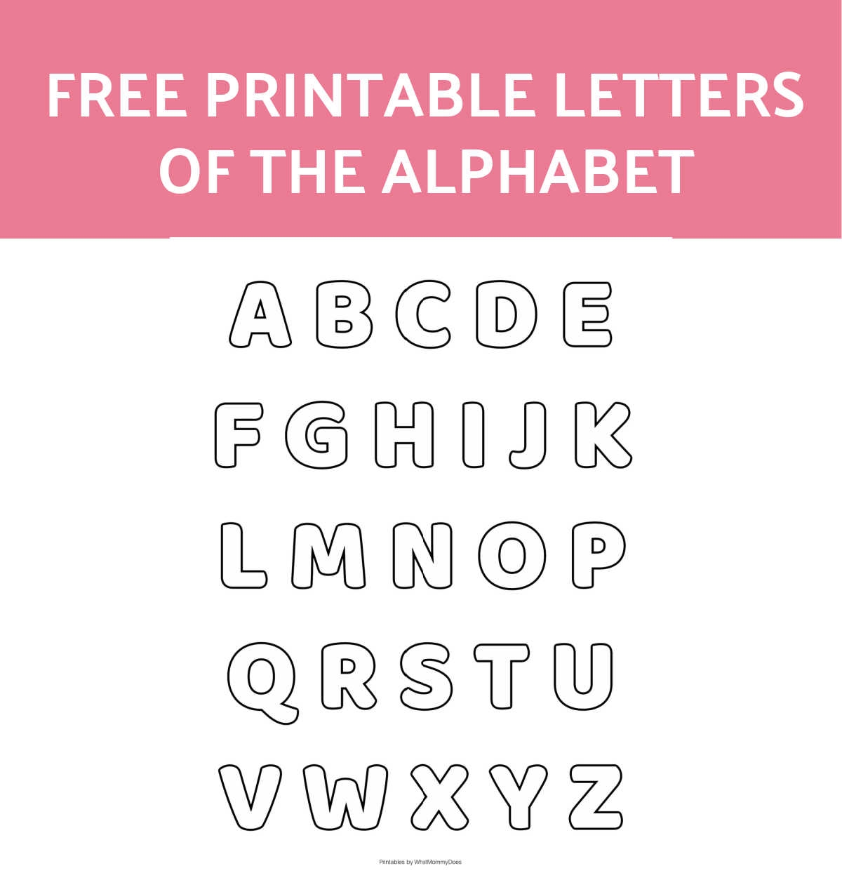 free printable alphabet letters free printable alphabet letters