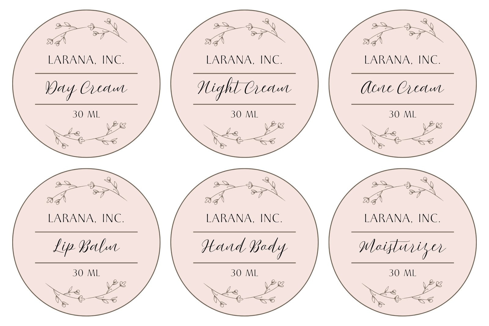 Free And Customizable Circle Sticker Templates