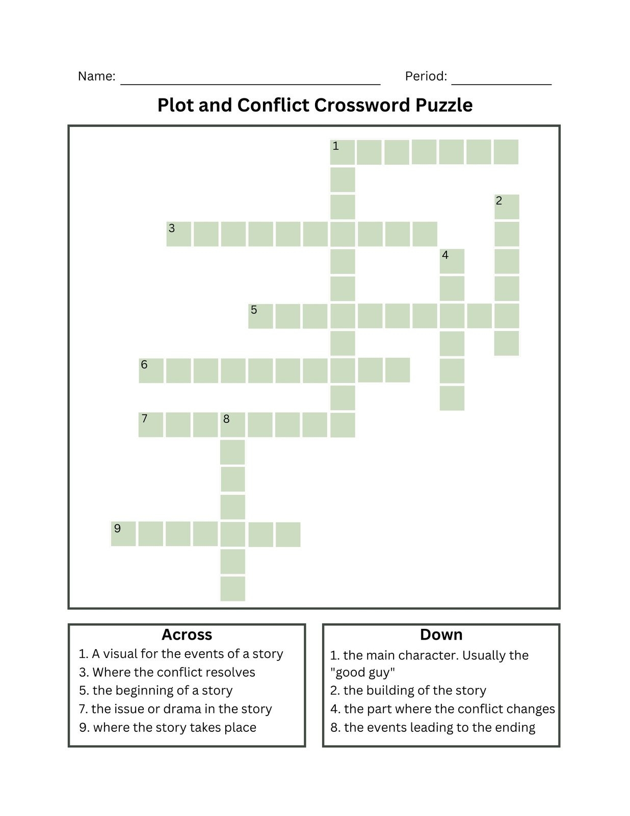 Free And Customizable Crossword Puzzle Templates Canva