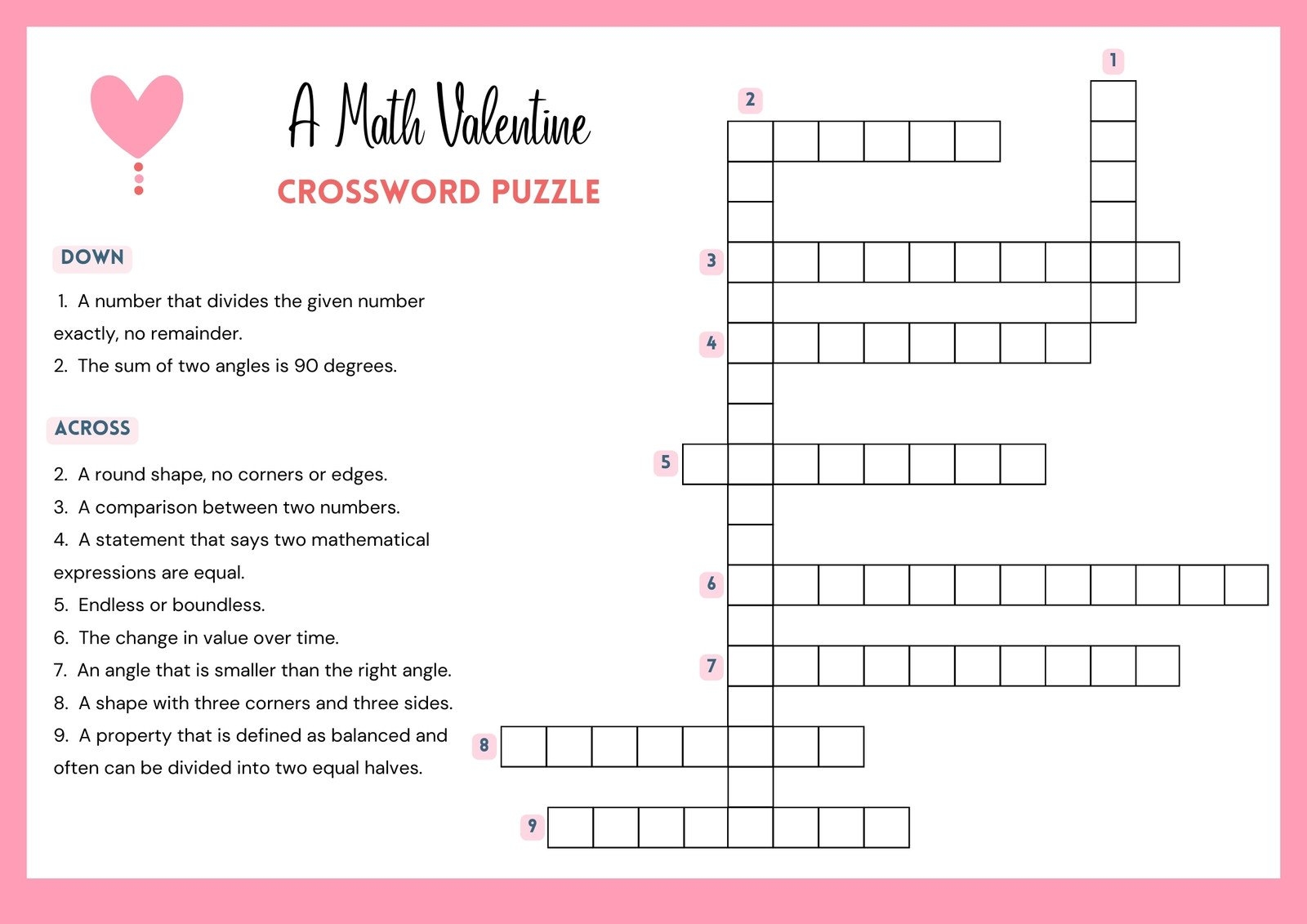 Free And Customizable Crossword Puzzle Templates Canva