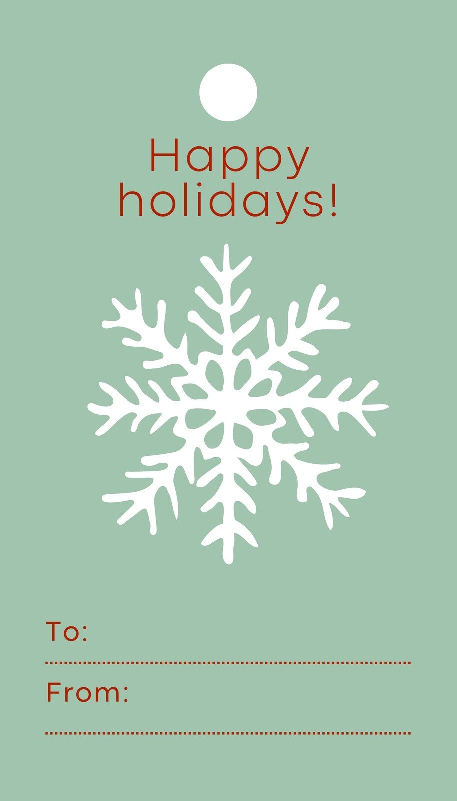 Free And Customizable Holiday Gift Tag Templates Canva