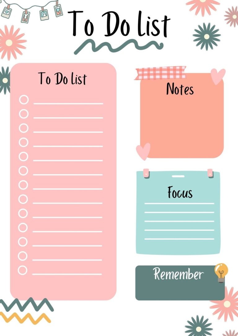 Free And Customizable To Do List Templates