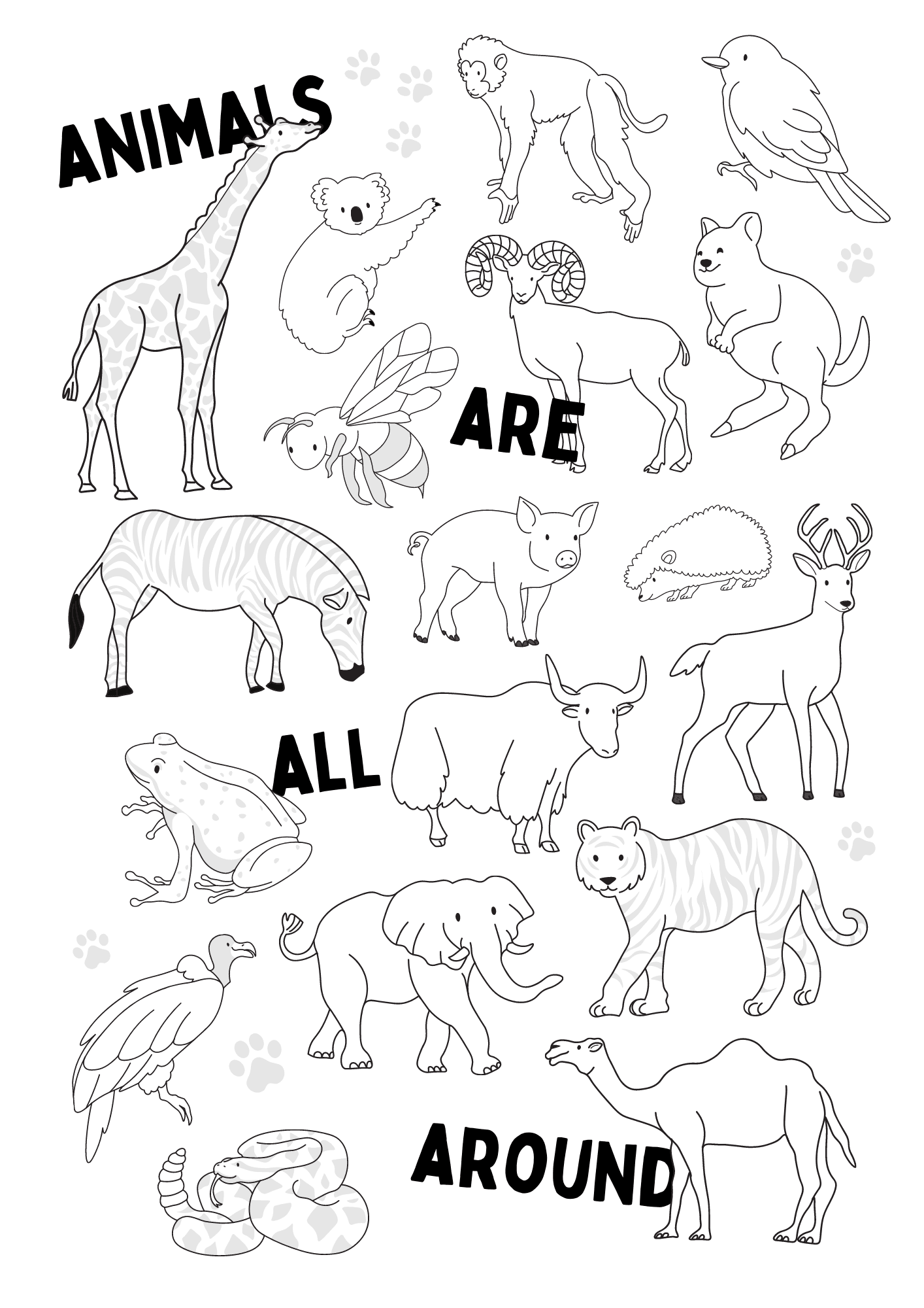 printable animal coloring pages printable animal coloring pages