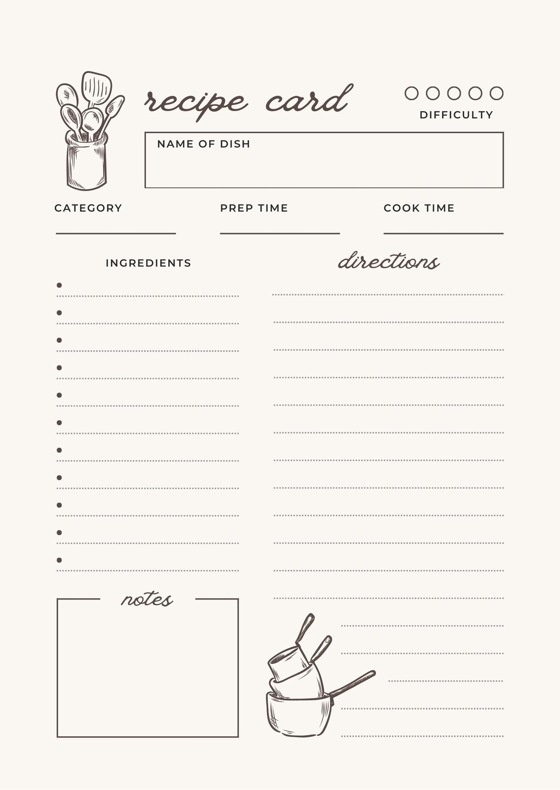 Free Custom Printable Recipe Card Templates Online Canva Free Custom Printable Recipe Card Templates Online Canva
