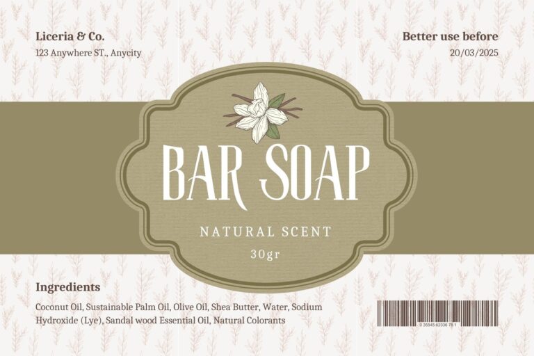 Free Customizable Printable Soap Label Templates Canva
