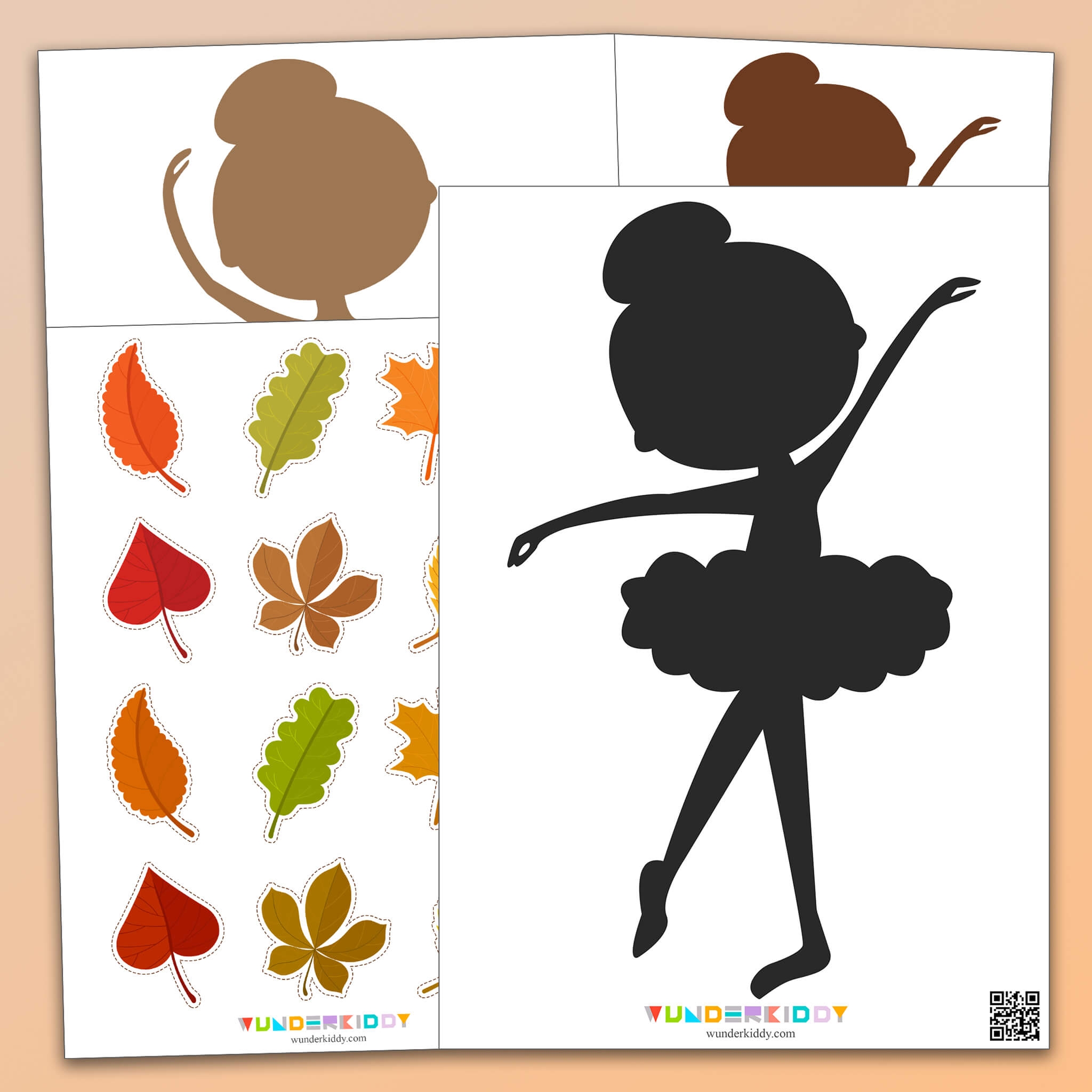 Free Cutting Template For Paper Crafts With Kids Ballerina