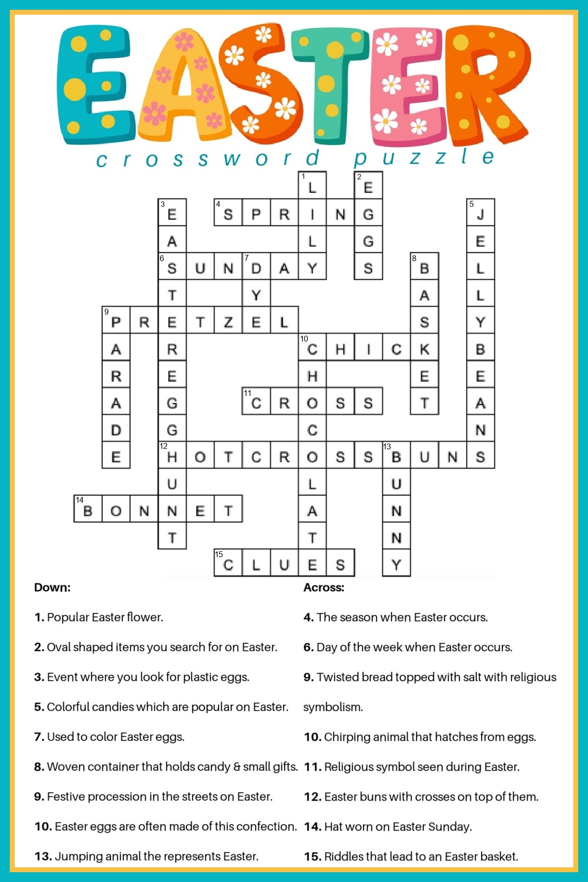 crossword puzzles printables