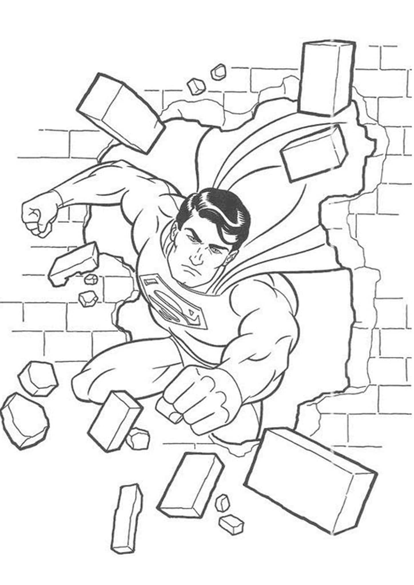 Free Easy To Print Superman Coloring Pages Tulamama