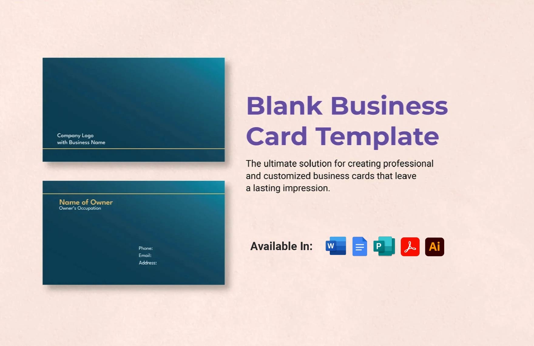 Free Editable Business Card Templates In Word To Download