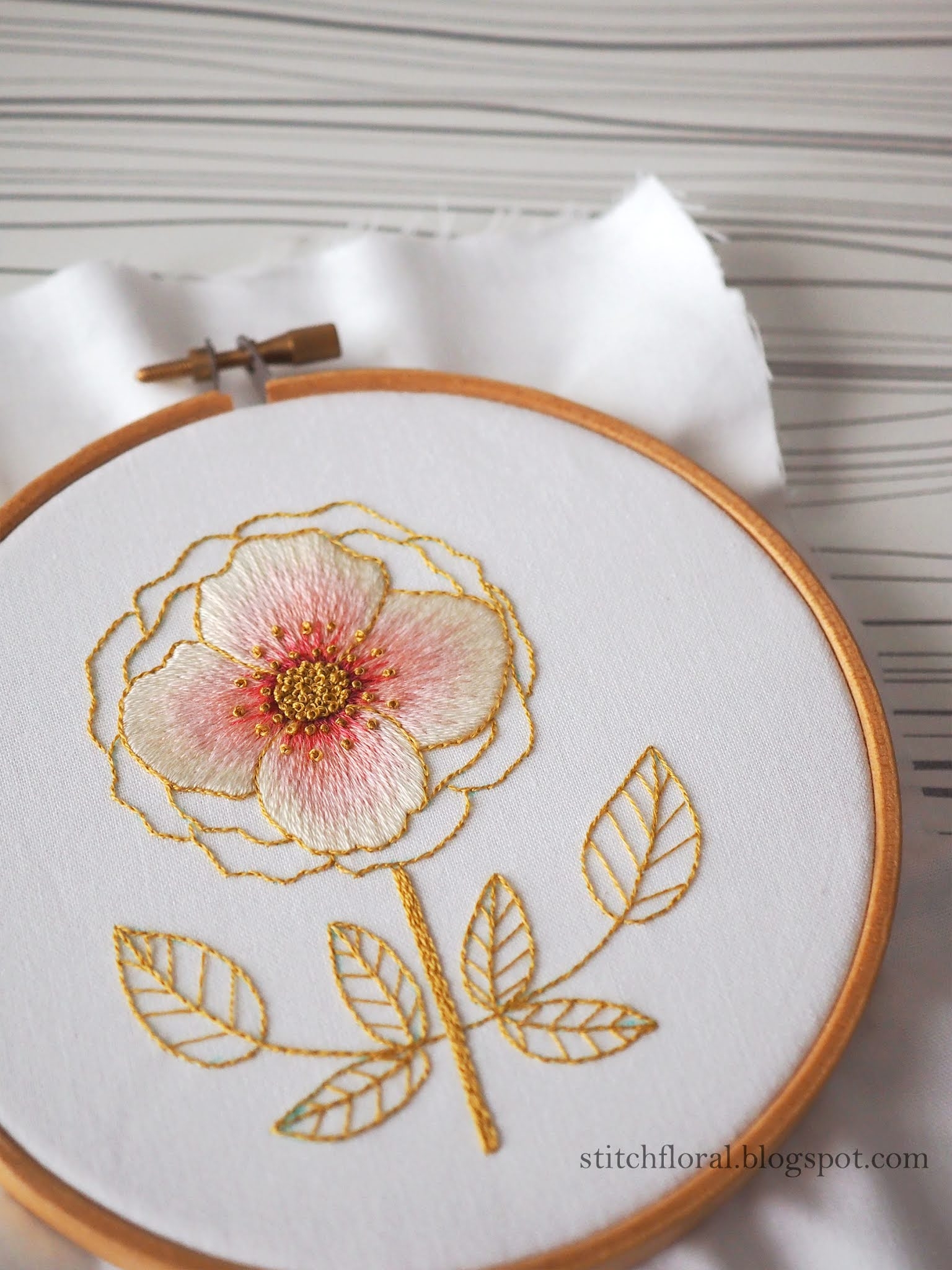 Free Embroidery Pattern And Tutorial Stitch Floral Free Embroidery Pattern And Tutorial Stitch Floral