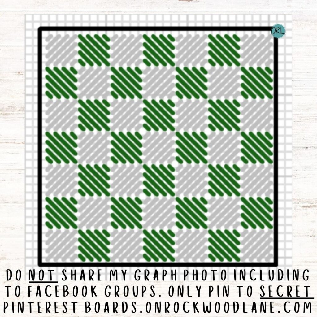 Free Plastic Canvas Checkerboard Coaster Pattern