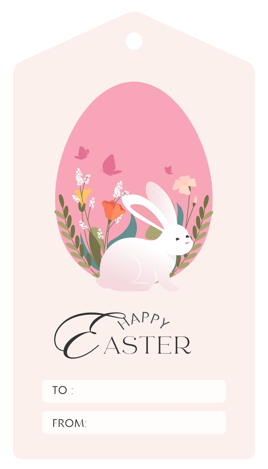 Free Printable And Customizable Easter Tag Templates Canva