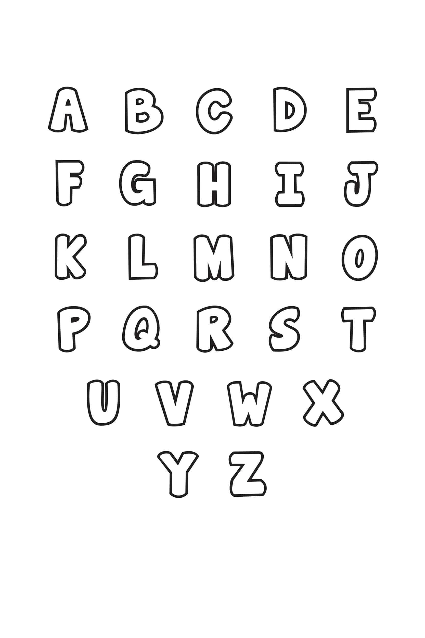 printable letters of the alphabet
