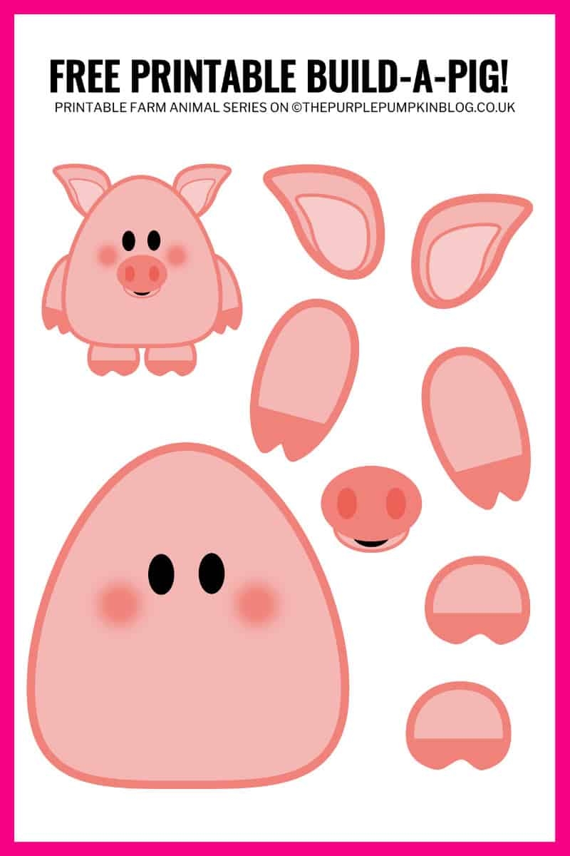 Free Printable Build A Pig Printable Animal Series Free Printable Build A Pig Printable Animal Series