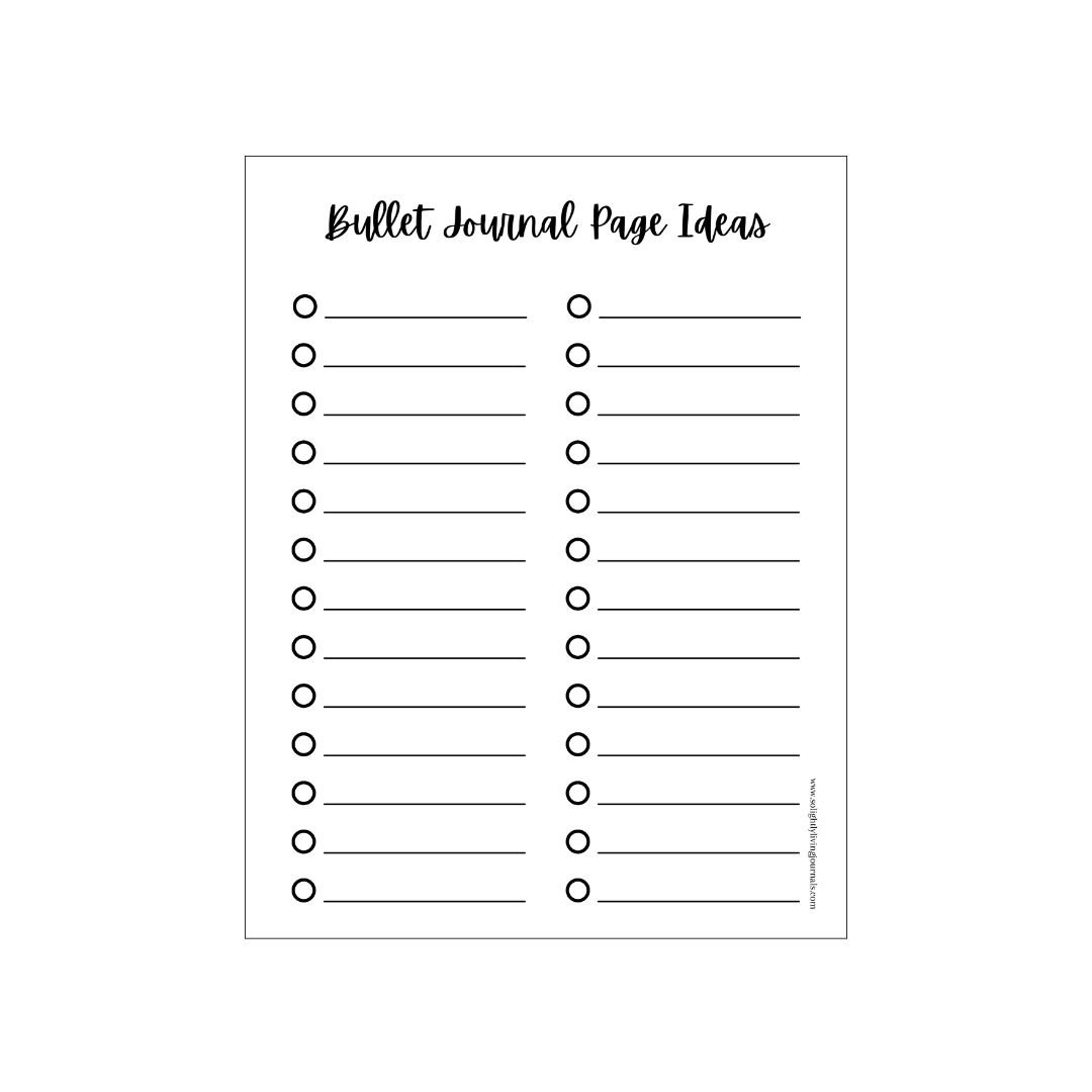 Free Printable Bullet Journal Monthly Spread For April Free Bullet Journal Printables