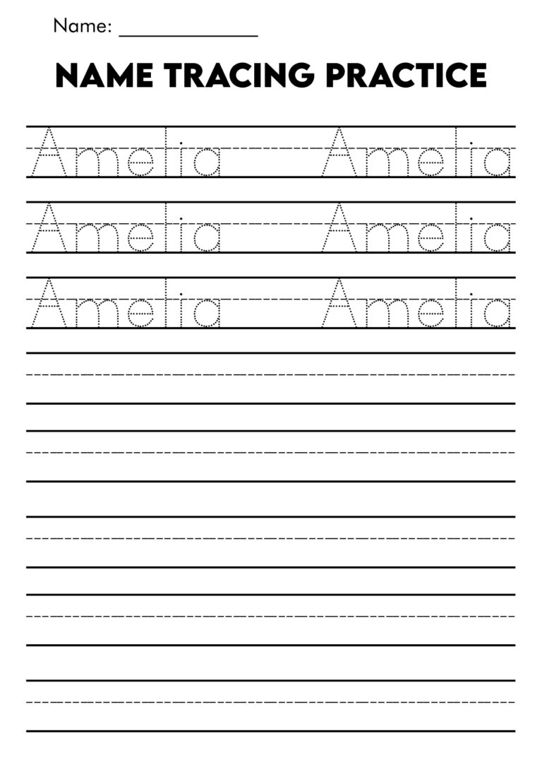 Free Printable Custom Name Tracing Worksheet Preschool Name Writing Practice Sheets Sheets With Lines