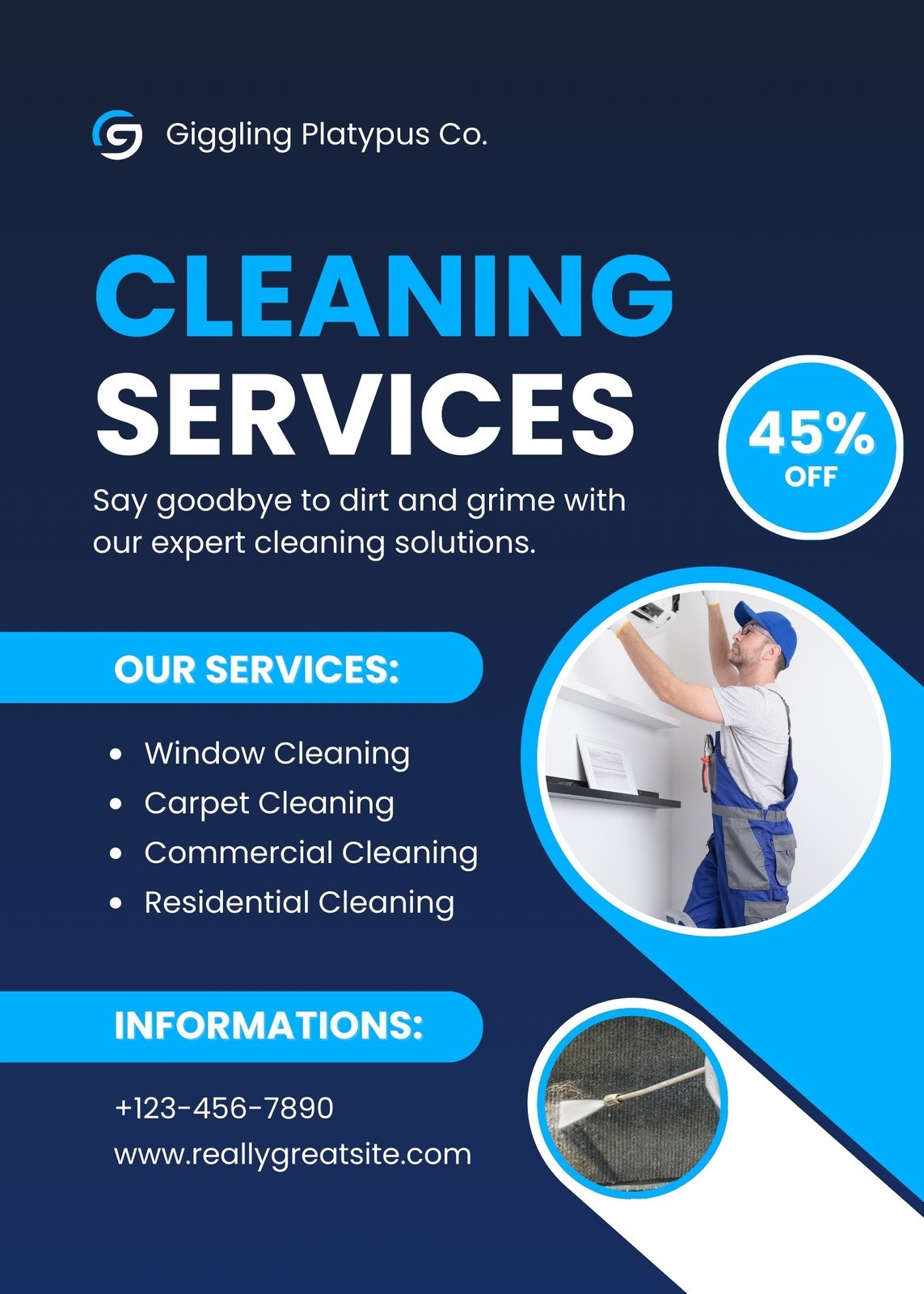 Free Printable Customizable Cleaning Flyer Templates Canva