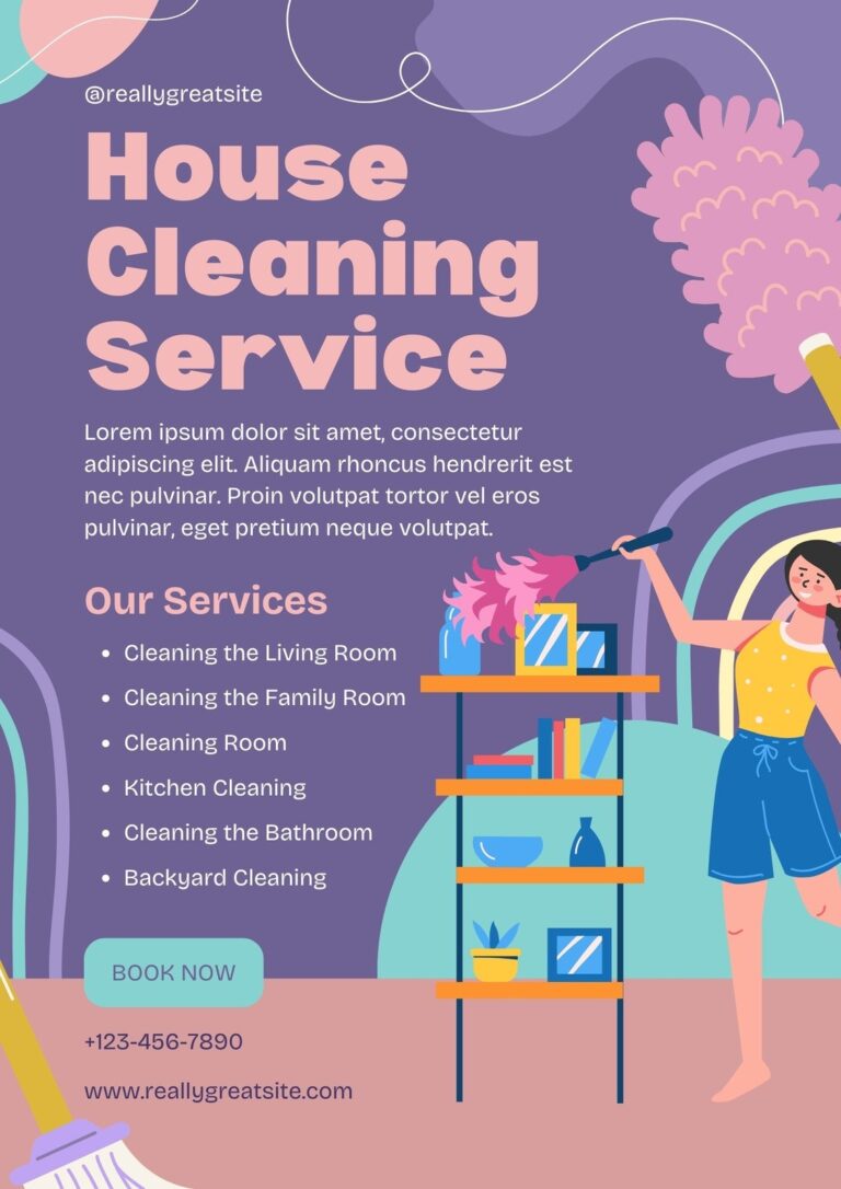 Free Printable Customizable Cleaning Flyer Templates Canva