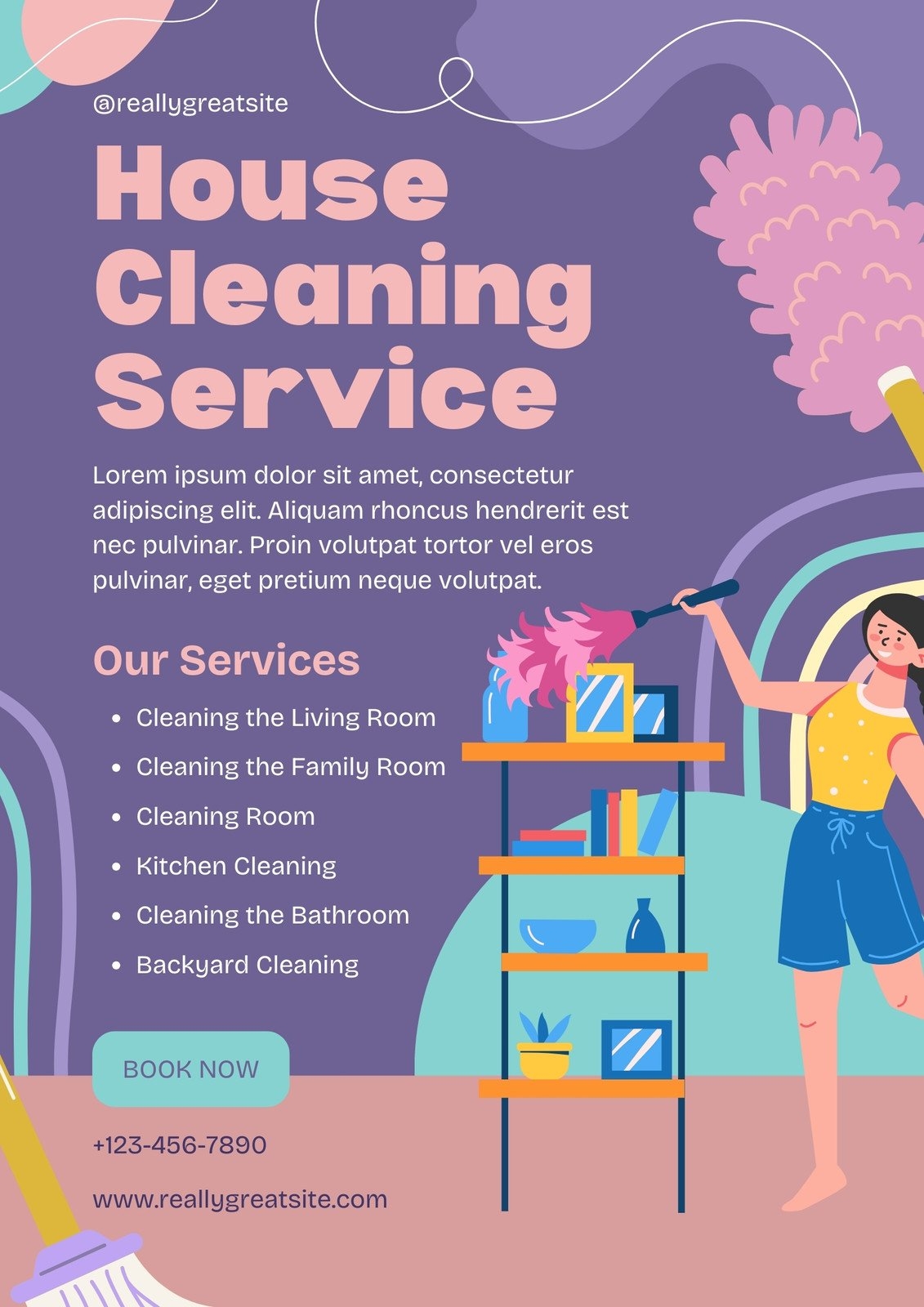 Free Printable Customizable Cleaning Flyer Templates Canva