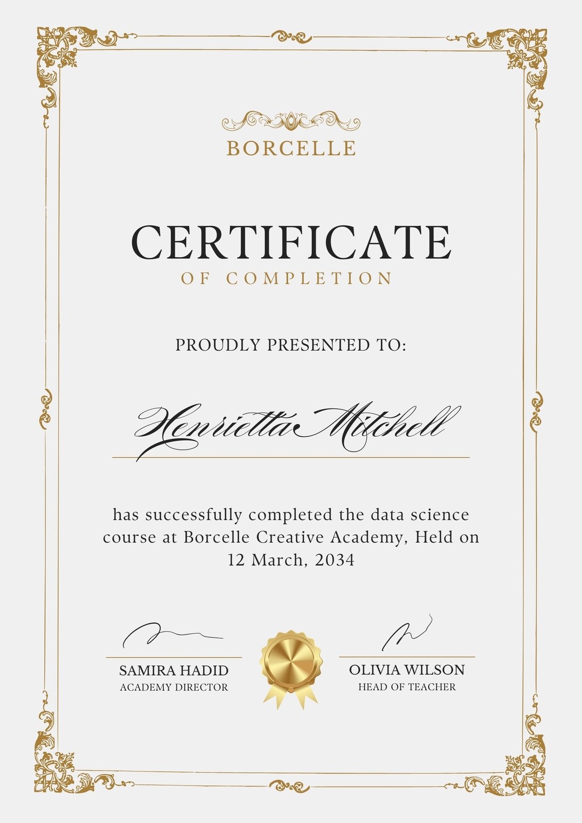 Free Printable Customizable Course Certificate Templates Canva Free Printable Customizable Course Certificate Templates Canva