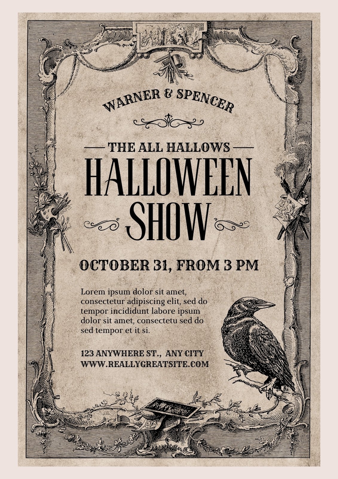 free printable halloween flyer templates