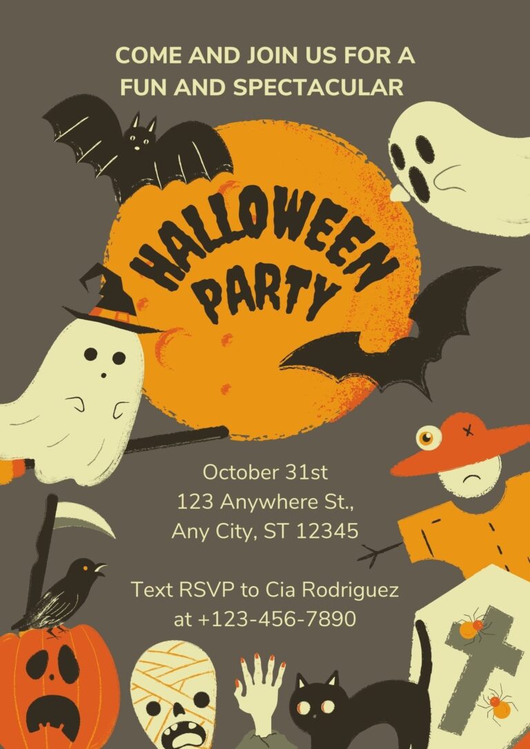 Free Printable Customizable Halloween Flyer Templates Canva