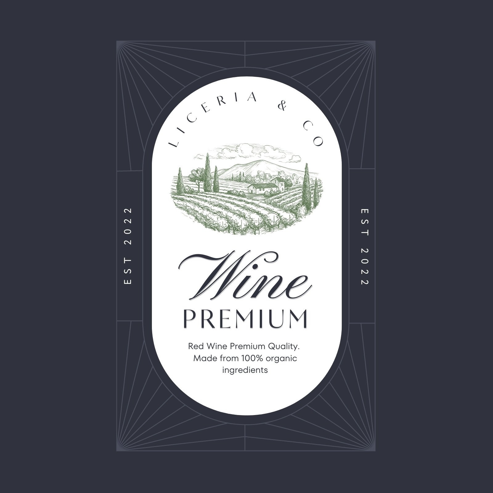 Free Printable Customizable Wine Label Templates Canva