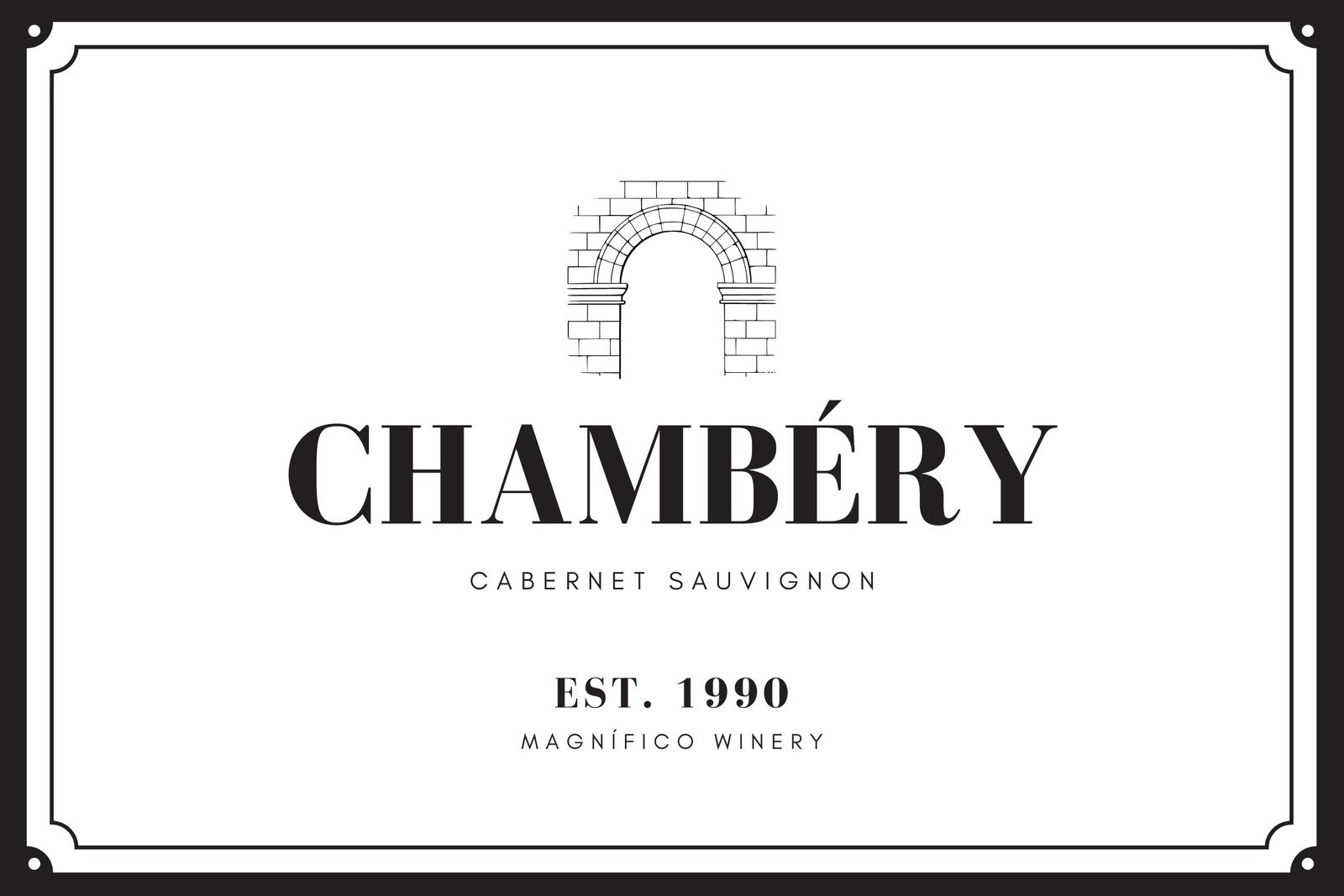 Free Printable Customizable Wine Label Templates Canva