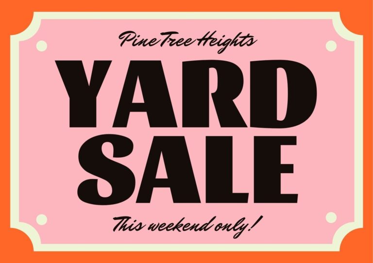Free Printable Customizable Yard Sale Sign Templates Canva