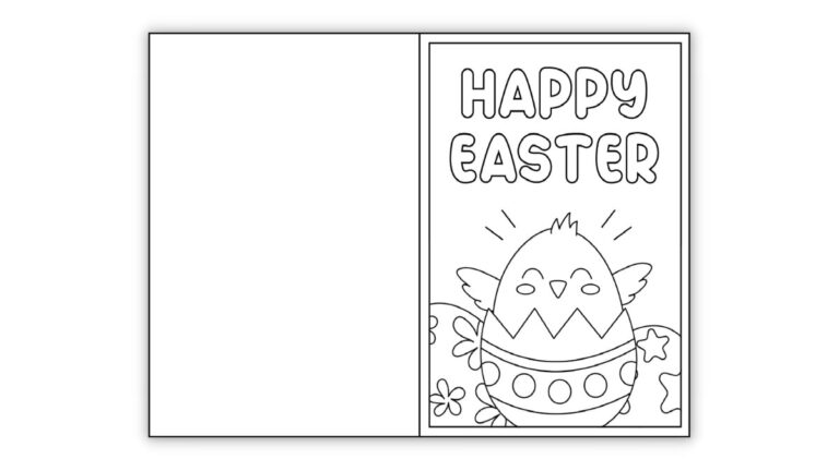 Free Printable Easter Cards To Color Perfect For Kids The Craft at Home Family